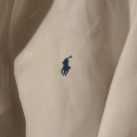Ralph Lauren white Button Front Shirt Size L white - Picture 4 of 7
